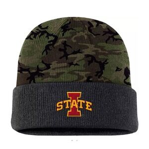 NIKE Men's Iowa State Cyclones Camo Military Appreciation Knit Cuff Beanie New